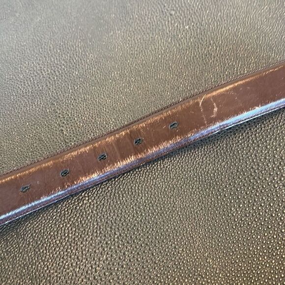 Perry Ellis portfolio brown Leather belt size 44 - Picture 6 of 8